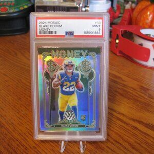 🏈2024 Mosaic "Money" Blake Corum Rookie Card PSA 9